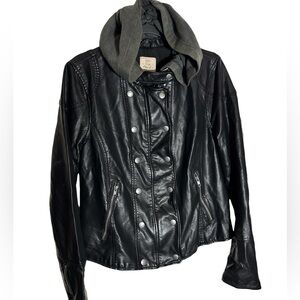 We The Free (Free People) Vegan Leather Jacket size Large